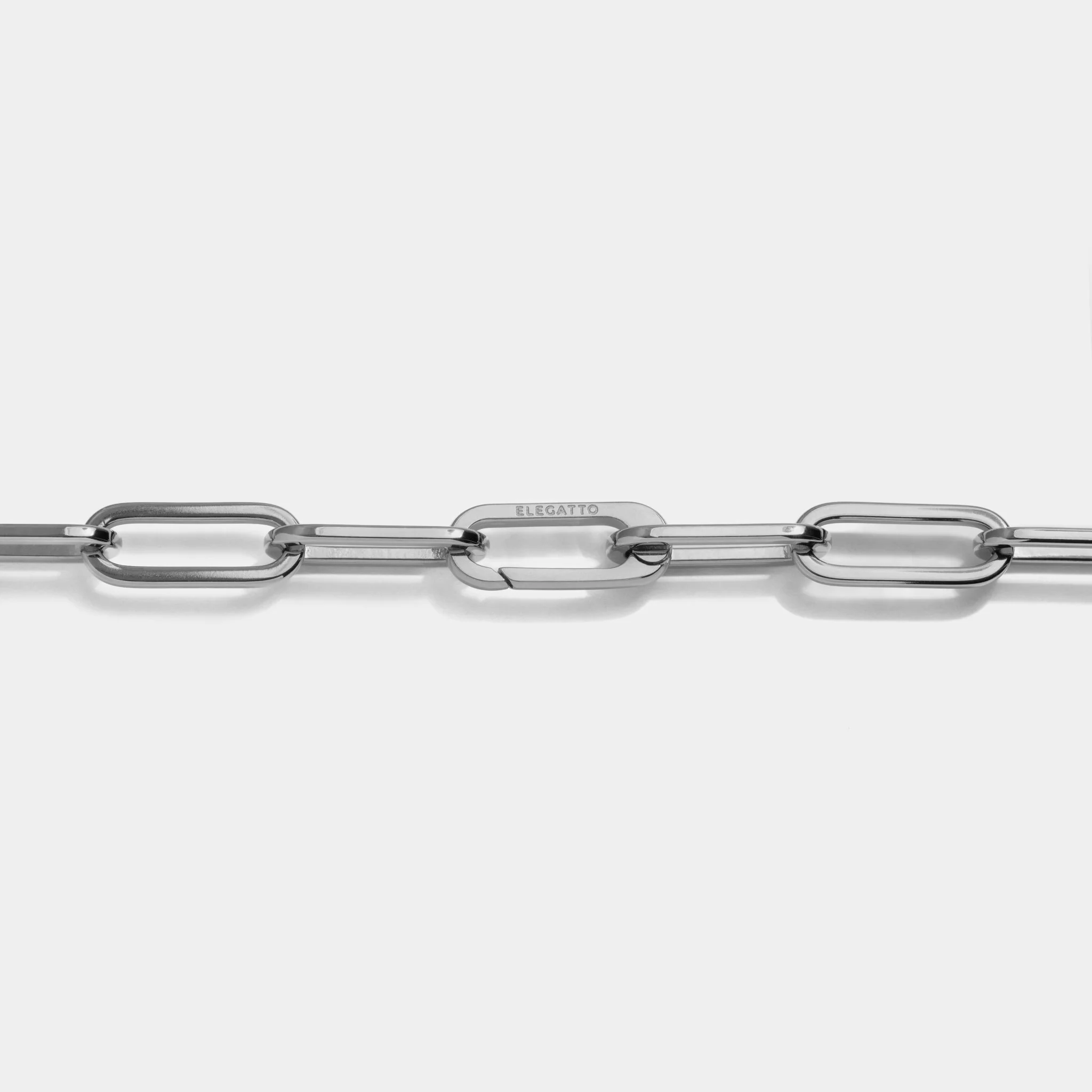 Paperclip Necklace Silver W - Image 3